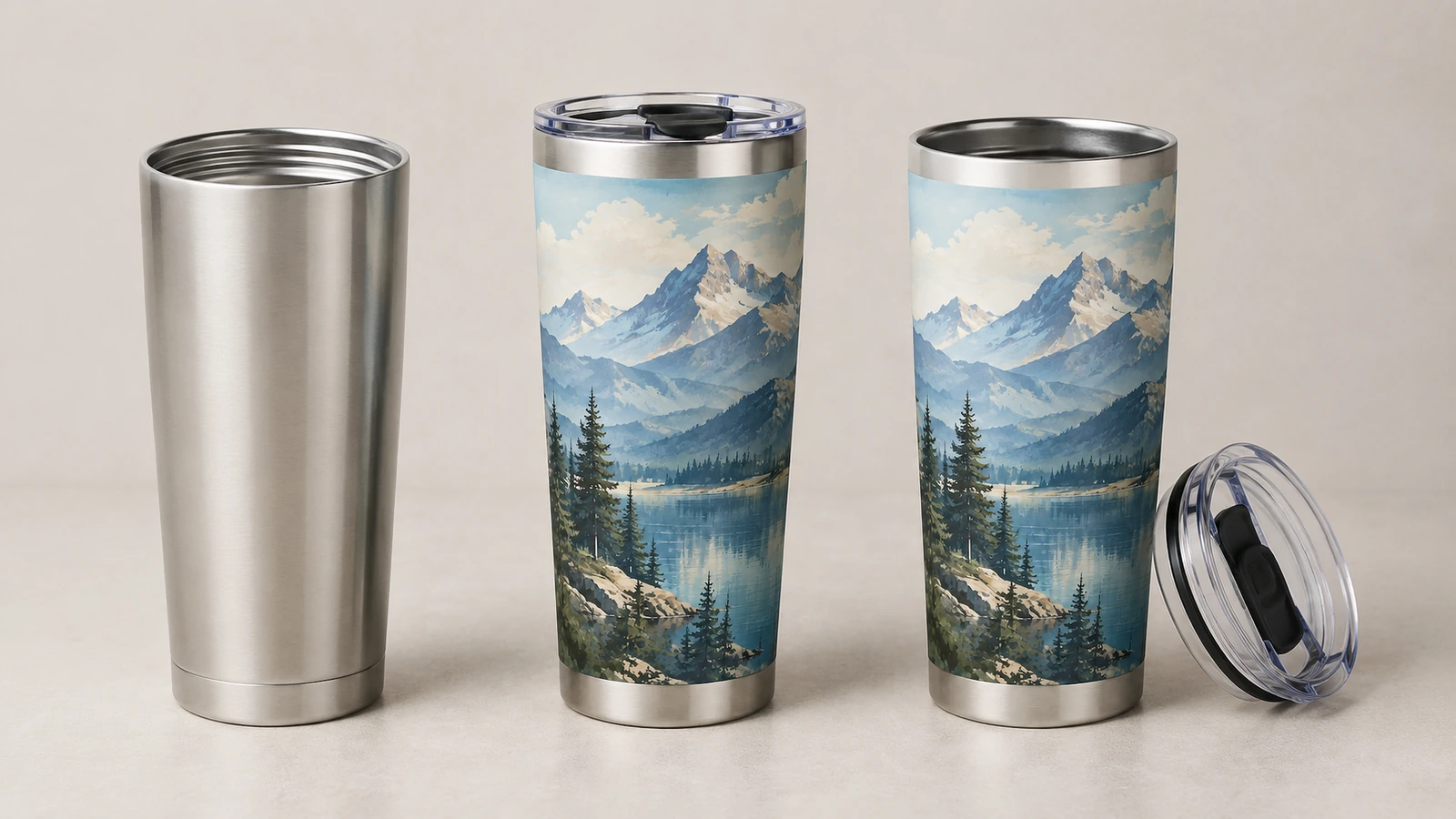 Artwork file preflight and proof approval Designer checking vector logo file, outlined text and engraving window on a tumbler digital proof