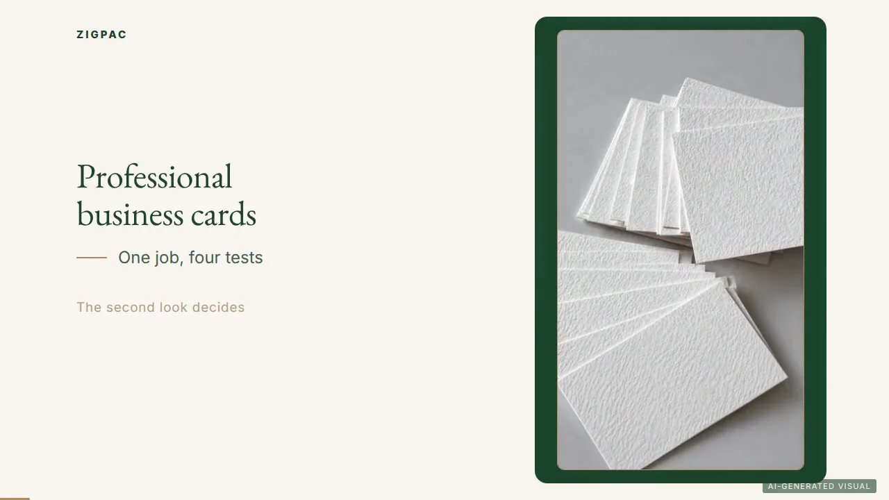 Business Card Examples: Professional Layouts by Industry (and the Fails to Avoid) (Video)
