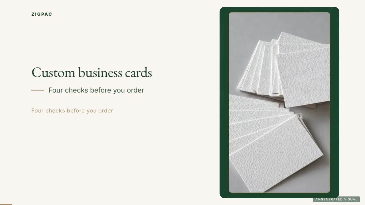 Custom Business Cards That Make Your Next Introduction Count: Video Guide