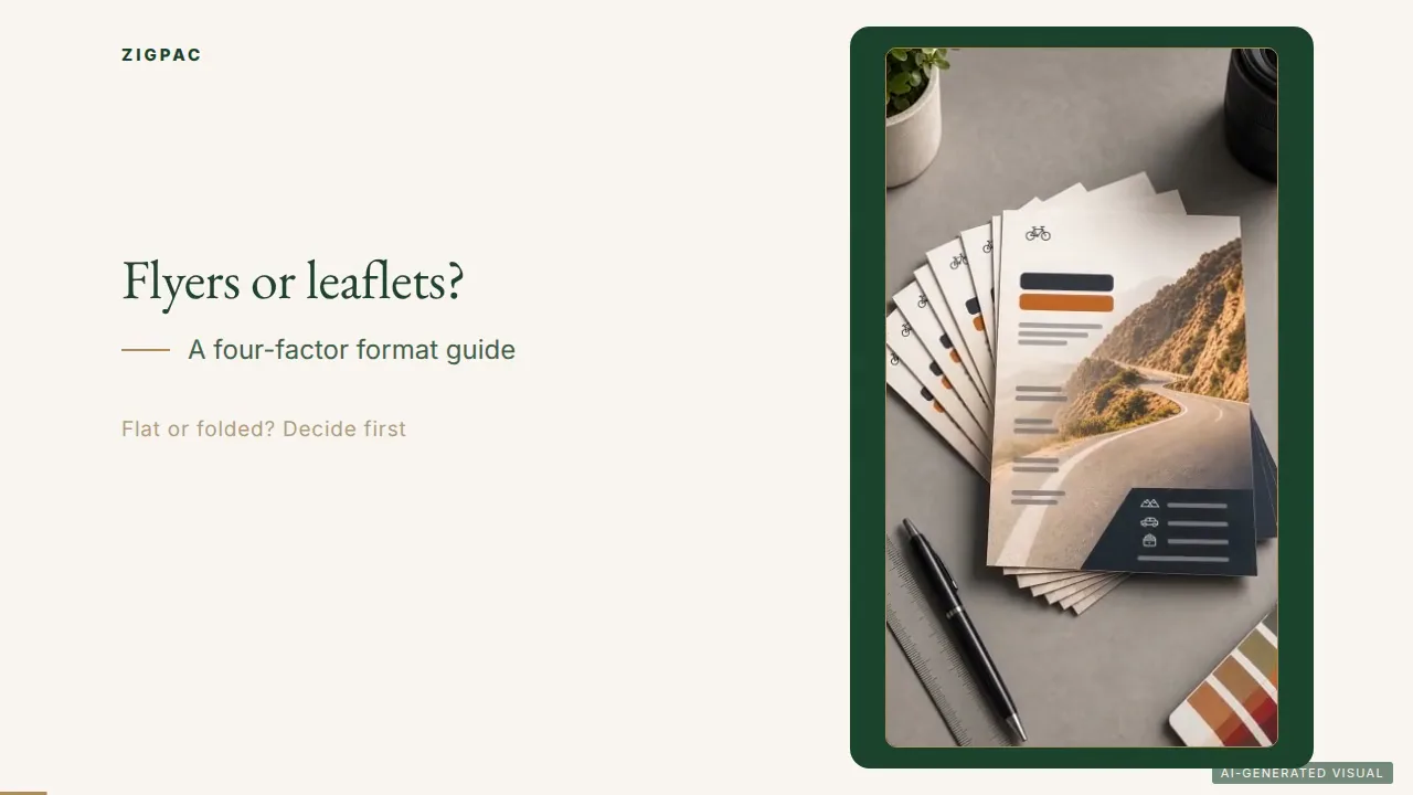 Flyers and Leaflets Printing: Single Sheet or Folded Format? A B2B Decision Guide (Video)