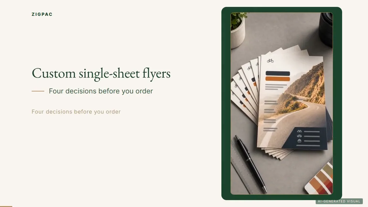 Custom Flyer Printing for Single-Sheet Promotional Flyers: Video Guide
