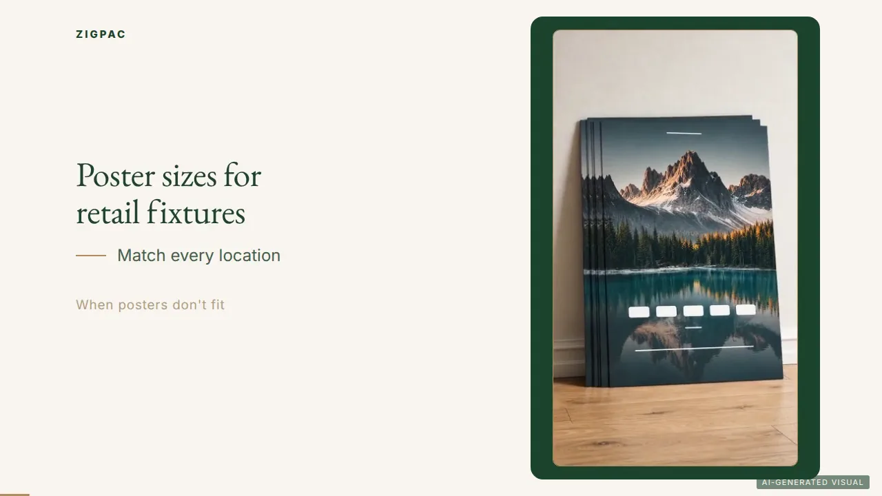 Poster Size Printing for Retail Fixtures: How to Match Standard and Custom Sizes Across Every Location (Video)