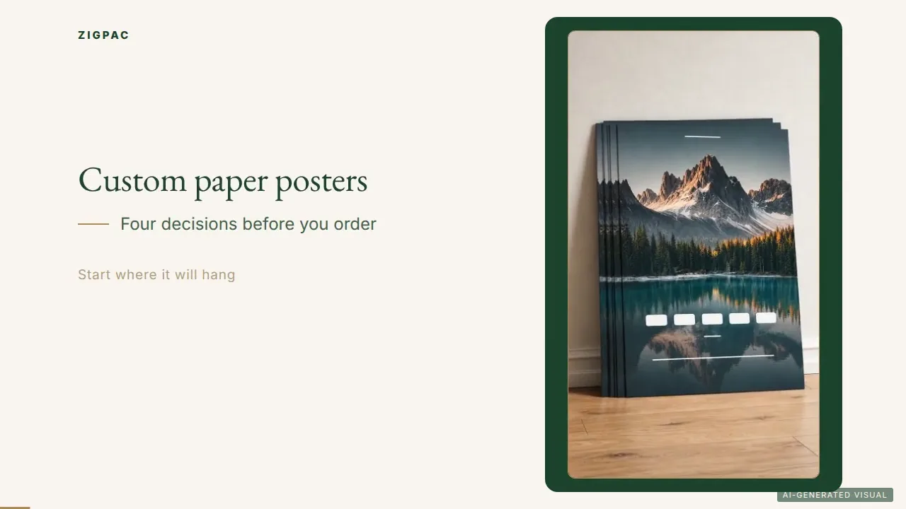 Custom Poster Printing for Retail, Events and Branded Displays: Video Guide