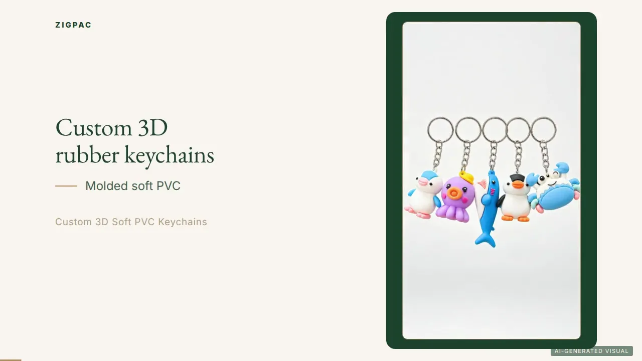 Custom 3D Rubber Keychains for Logos, Mascots and Branded Merchandise: Video Guide
