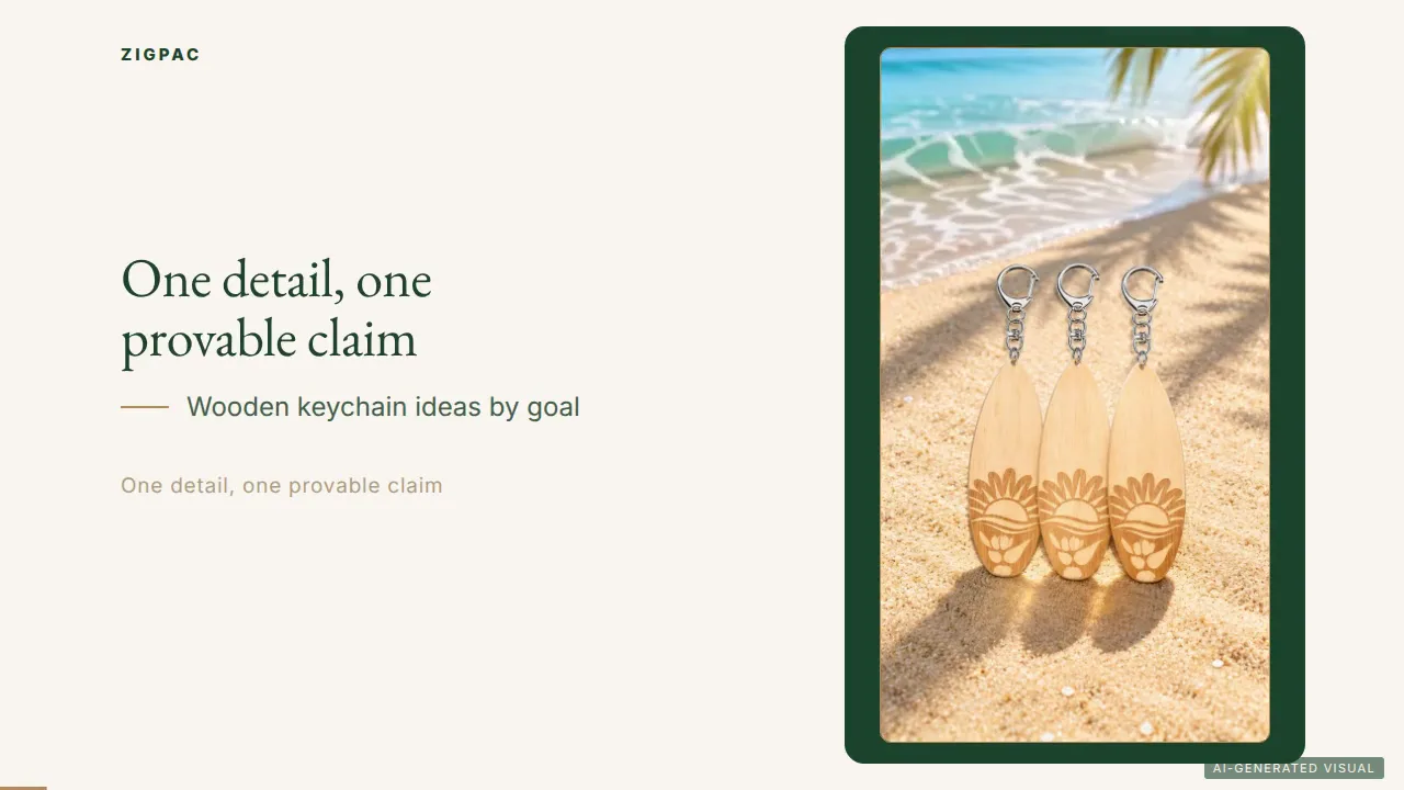 Personalized Sustainable Wooden Keychains Examples: 9 Ideas Matched to Real Promotional Goals (Video)