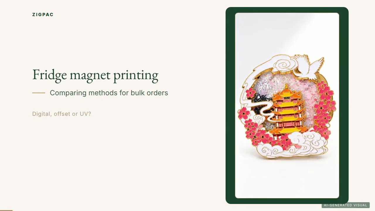 Fridge Magnet Printing: How Digital, Offset and UV Methods Compare for Bulk Promotional Orders (Video)
