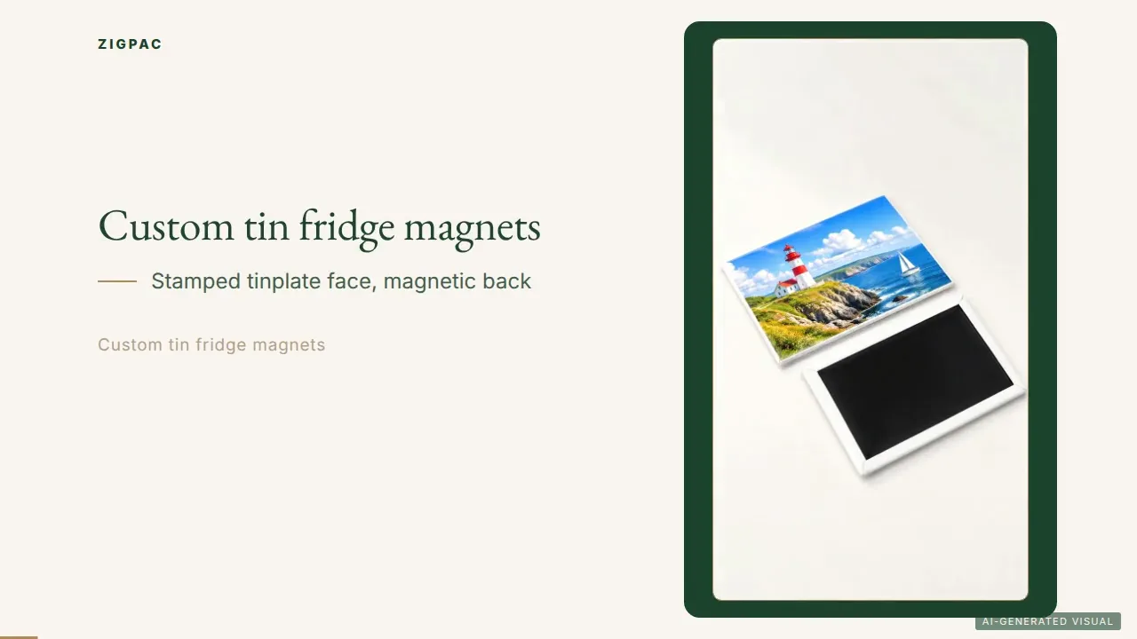 Custom Tin Fridge Magnets with Stamped and Embossed Detail: Video Guide