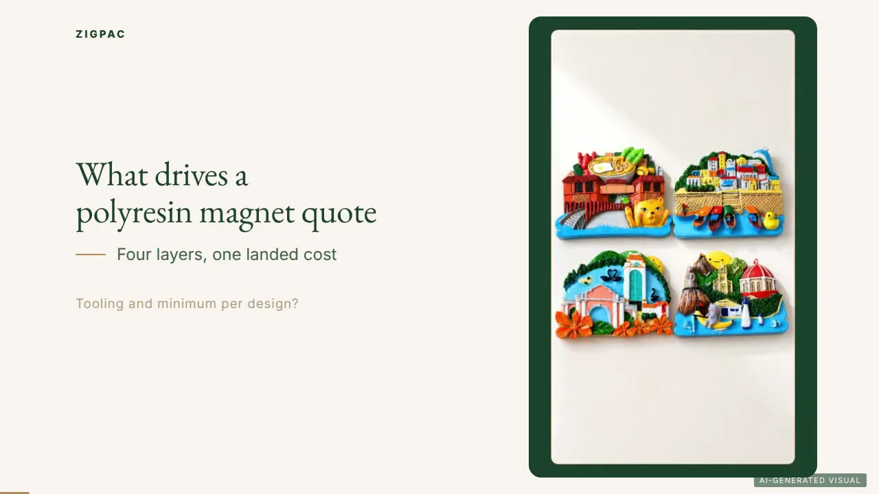 How Much Do Custom Souvenir Magnets Cost? What Really Drives a Polyresin Magnet Quote (Video)