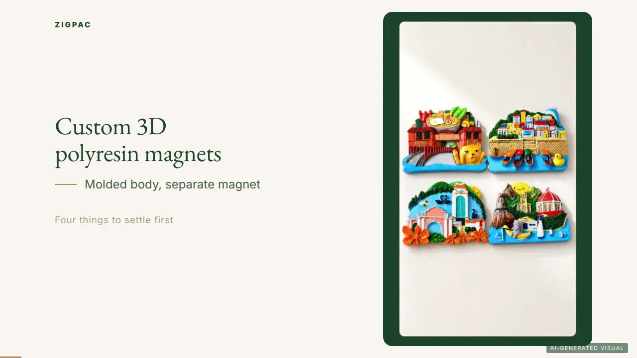 Custom Resin Fridge Magnets for 3D Souvenirs and Branded Gifts: Video Guide