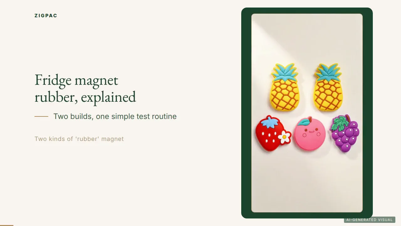 Fridge Magnet Rubber Explained: What It Is Made Of and How It Holds Up Over Time (Video)