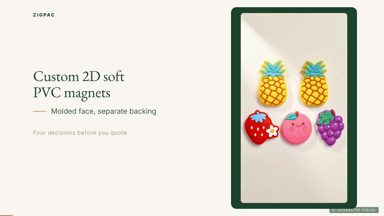 Custom Rubber Fridge Magnets: 2D Molded Soft PVC for Your Brand: Video Guide