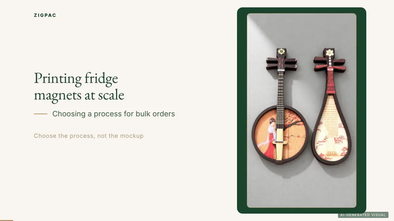 How to Print Fridge Magnets at Scale: A Process Comparison for Business Buyers (Video)