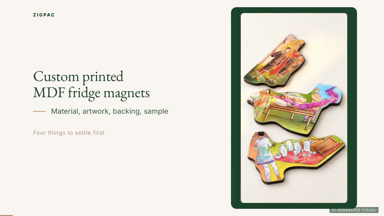 Custom Printed Wooden Fridge Magnets in Full-Color MDF: Video Guide