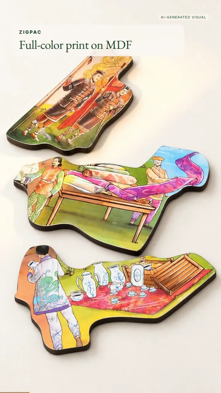Custom Printed Wooden Fridge Magnets in Full-Color MDF: Quick Look