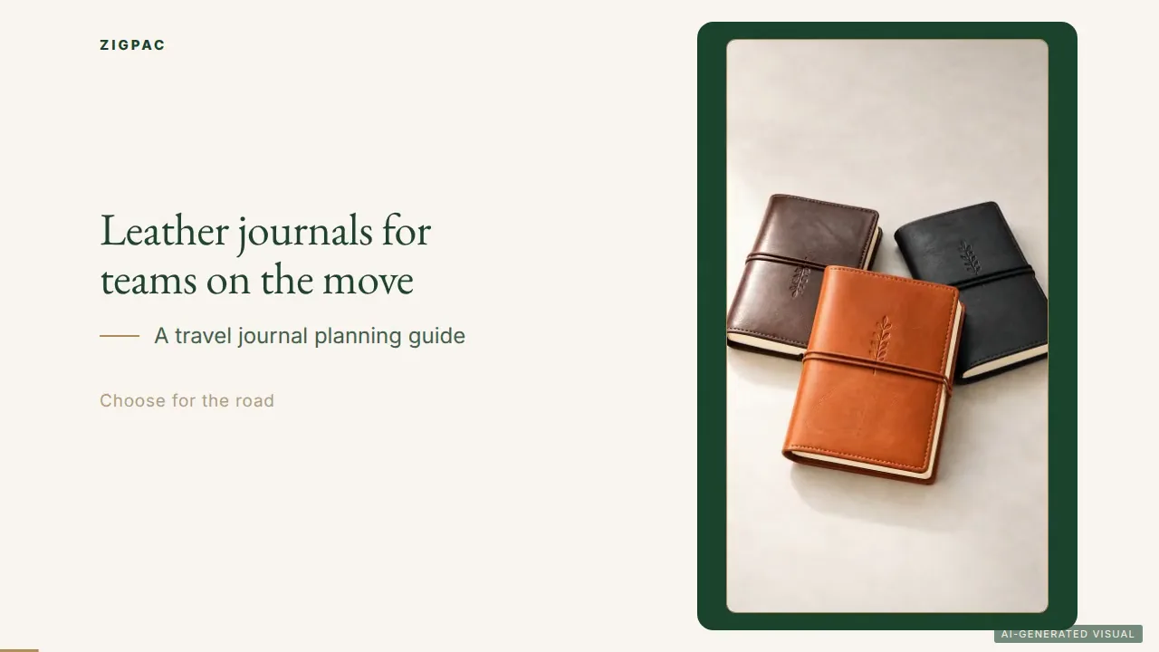 Leather Journal Travel Guide: Choosing Portable Journals for Teams on the Move (Video)