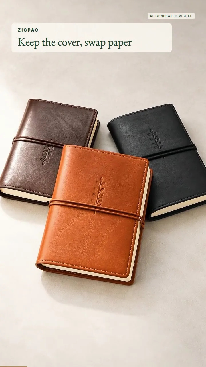 Custom Genuine Leather Refillable Notebooks: Quick Look