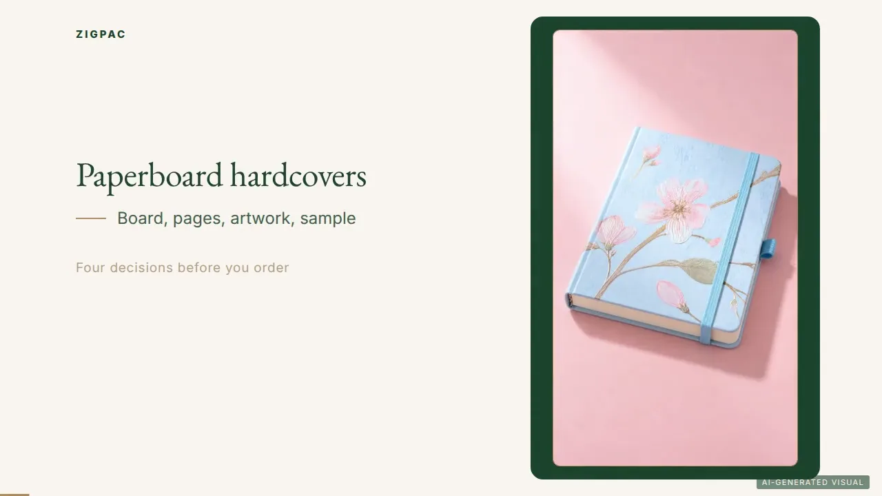 Custom Paperboard Hardcover Notebooks for Branded Covers and Everyday Writing: Video Guide