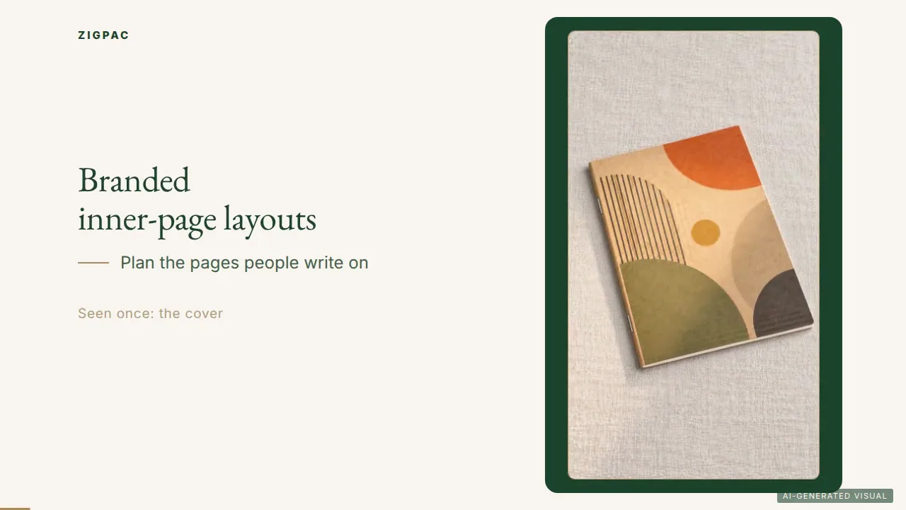 Personalized Notebook Pages: A B2B Guide to Branded Inner-Page Layouts (Video)