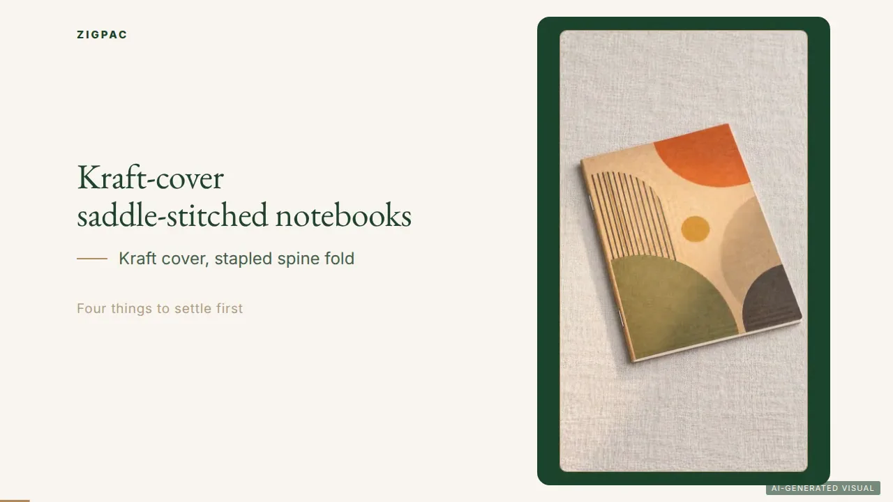 Custom Cardboard Notebooks with Kraft Paperboard Covers: Video Guide