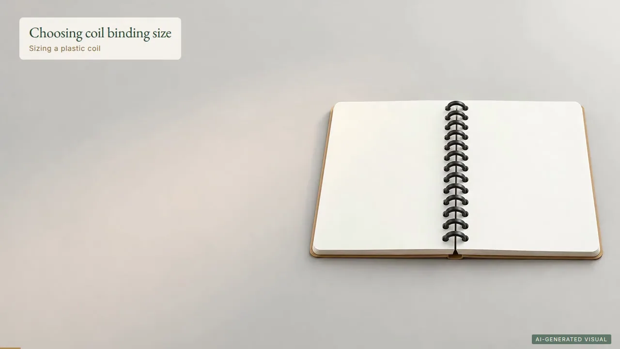 How to Choose Coil Binding Size for Custom Notebooks: Diameter, Pitch and Page Count (Video)