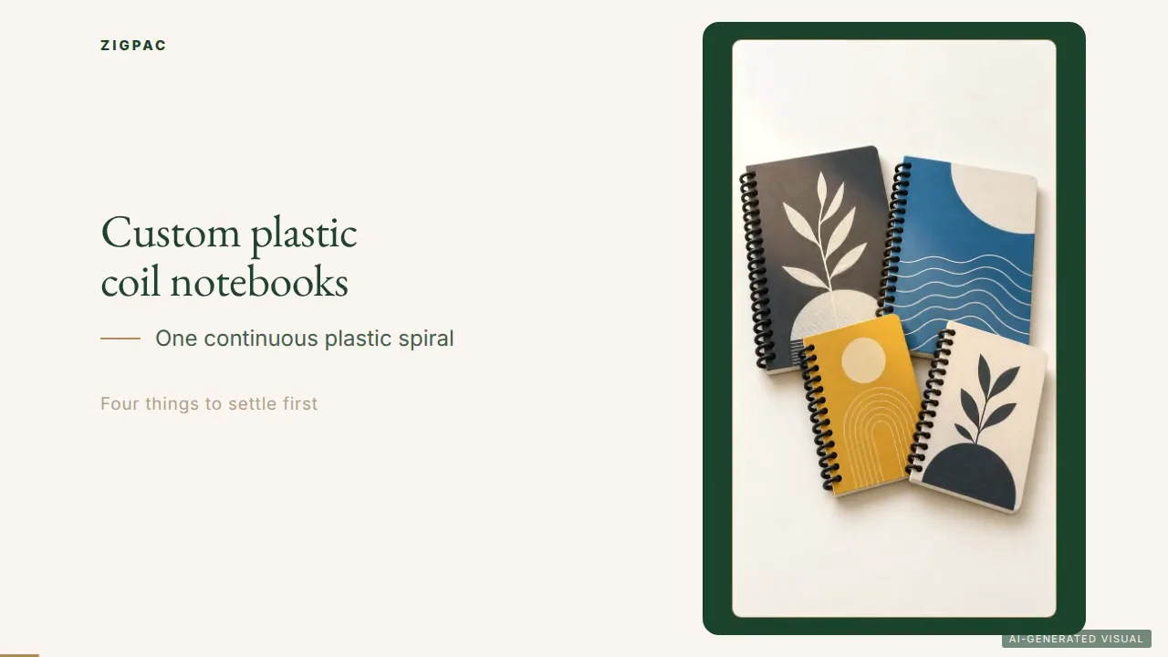 Custom Spiral Coil Notebooks with Plastic Coil Binding: Video Guide