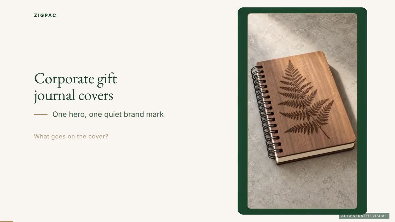Personal Journal Cover Ideas for Corporate Gifting: What to Put on the Front and What to Leave Off (Video)