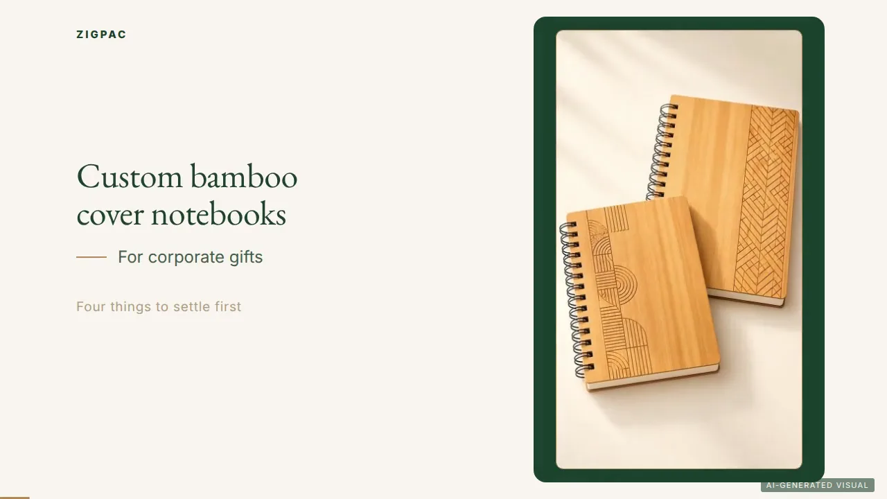 Custom Bamboo Notebooks for Corporate Gifts and Branded Stationery: Video Guide