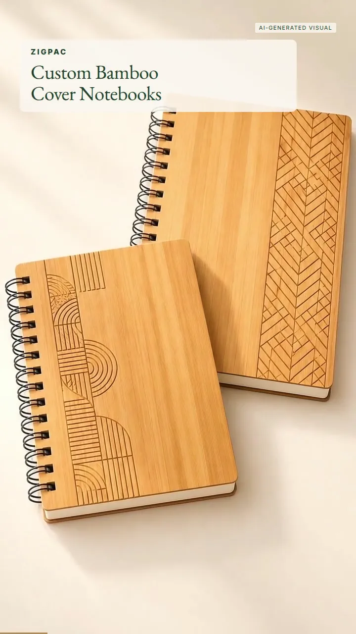 Custom Bamboo Notebooks for Corporate Gifts and Branded Stationery: Quick Look
